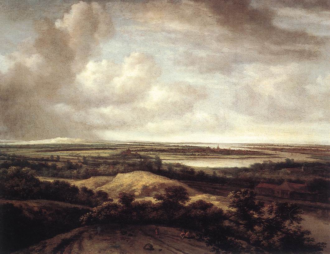 KONINCK Philips Panorama View of Dunes and a River