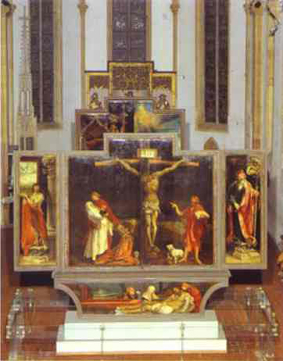 Matthias Grunewald General view of the Isenheim Altar