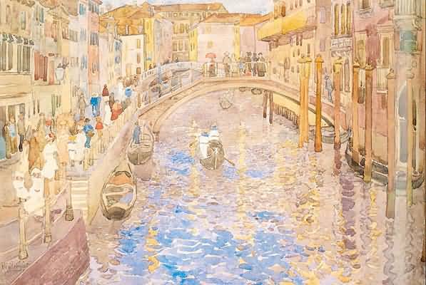 Maurice Prendergast Venetian Canal Scene