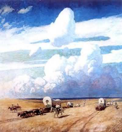 Newell Convers Wyeth Covered Wagons