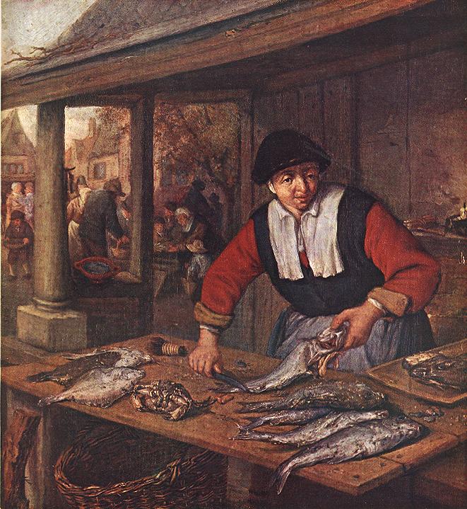 OSTADE Adriaen Jansz van The Fishwife