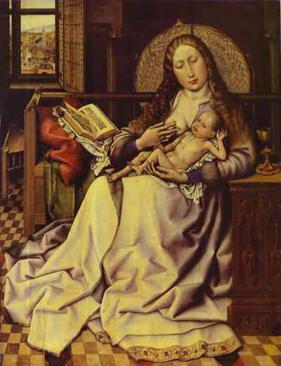 Robert Campin The Virgin & Child before a Firescreen