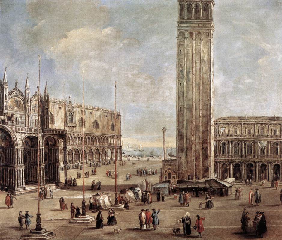 STOM Antonio View of the Piazza San Marco from the Procuratie Vecchie