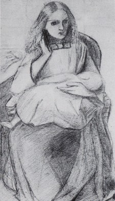 Siddal Elizabeth Eleanor Portrait of the Artist s Sister Clara Siddall