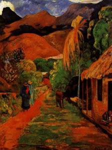 Street In Tahiti - Paul Gauguin
