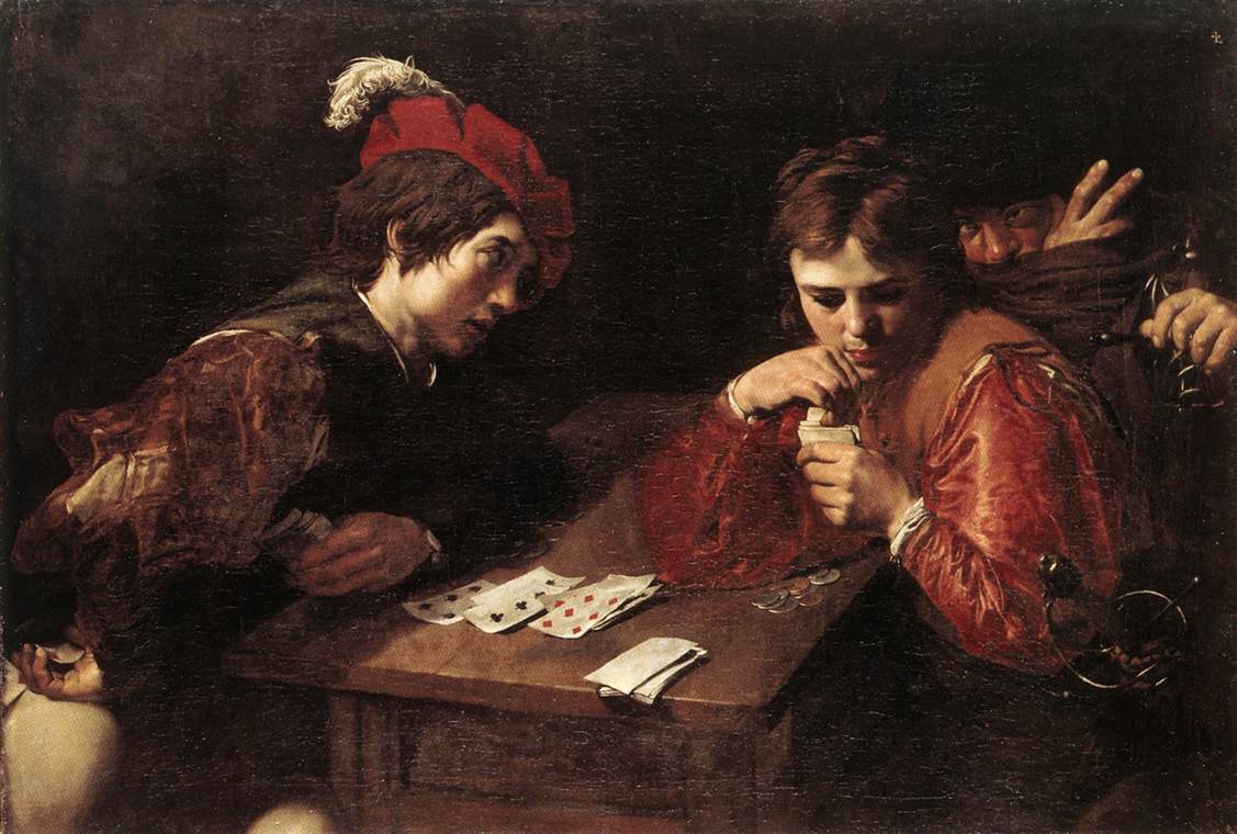 VALENTIN DE BOULOGNE Card sharpers