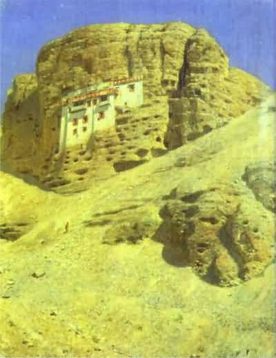 Vasily Vereshchagin Monastery in a Rock Ladakh