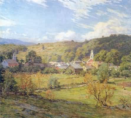 Willard Metcalf The Village September Morning