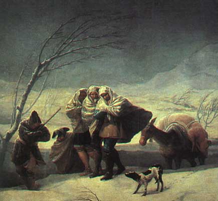 Francisco de Goya y Lucientes The Snowstorm