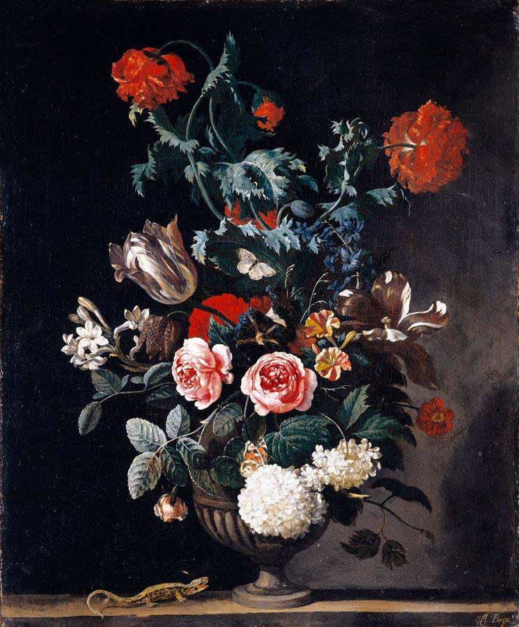 BEGEYN Abraham Jansz Flowers in a Stone Vase