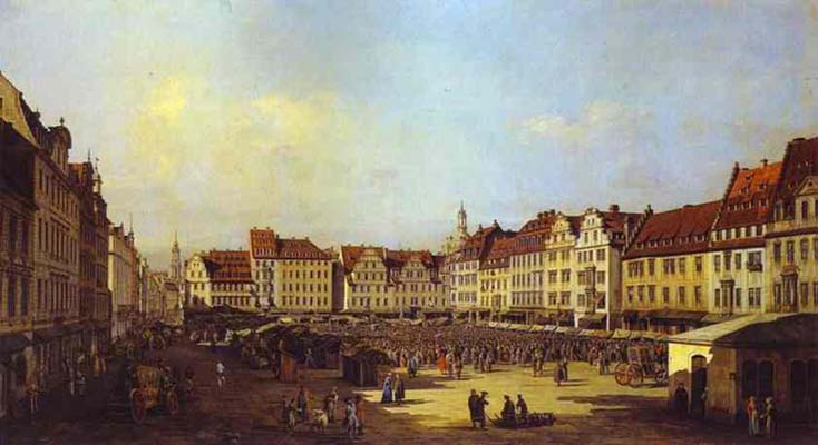 Bernardo Bellotto New Market Square in Dresden