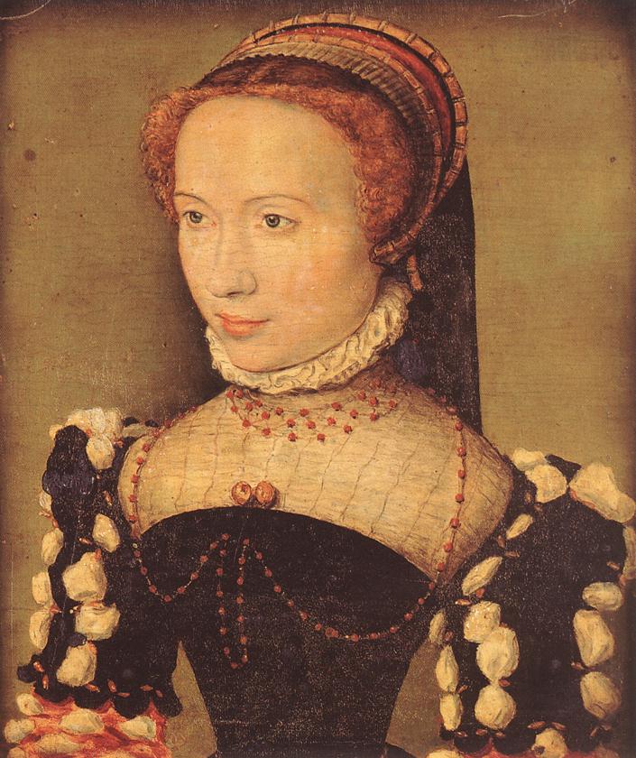 CORNEILLE DE LYON Portrait of Gabrielle de Rochechouart