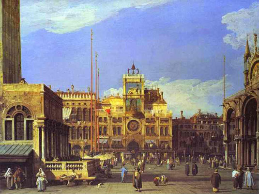 Canaletto Piazza San Marco the Clocktower