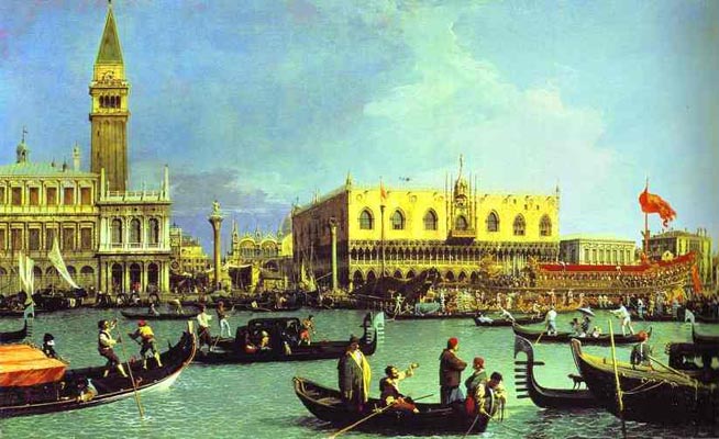 Canaletto The Bucintoro at the Molo on Ascension Day