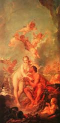 Francois Boucher The Visit of Venus to Vulcan