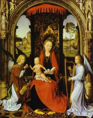 Hans Memling Madonna & Child with Angels