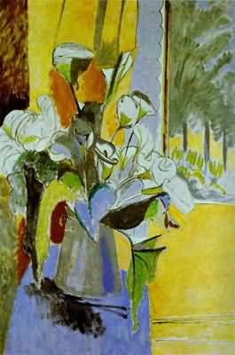 Henri Matisse Bouquet of Flowers on the Veranda