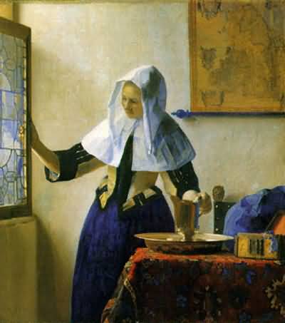 Jan Vermeer Young Woman With A Water Pitcher