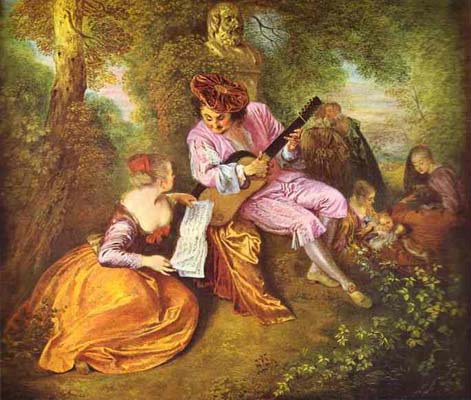 Jean Antoine Watteau La Gamme d Amour