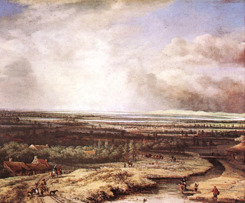 KONINCK PhilipsAn Extensive Landscape with a Hawking Party