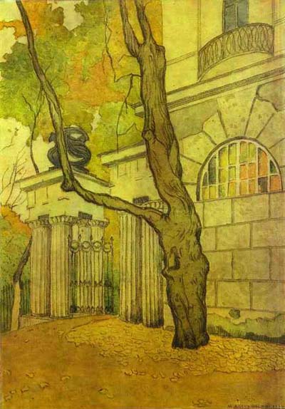 Mstislav Dobuzhinsky Tsarskoye Selo_ Kameronov Gallery