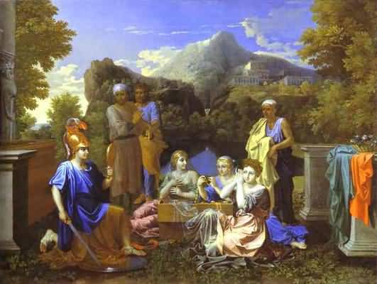 Nicolas Poussin Achilles with the Daughters of Lacomede
