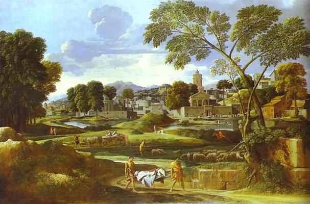 Nicolas Poussin Landscape with Funeral of Phocion
