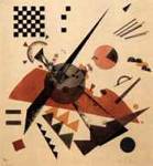 Orange - Composition with Chessboard - Wassily Kandinsky