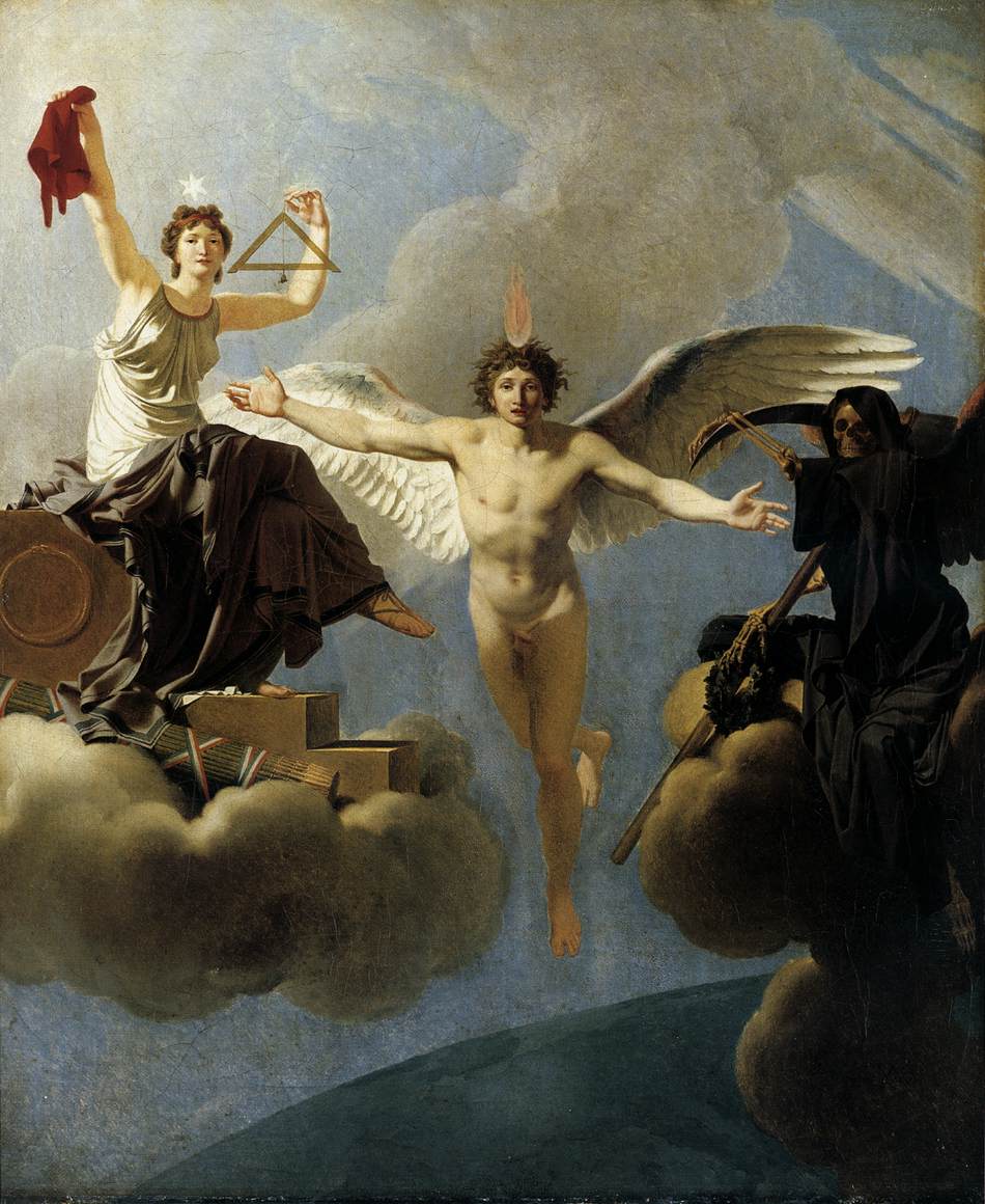 REGNAULT Jean Baptiste The Genius of France between Liberty and Death