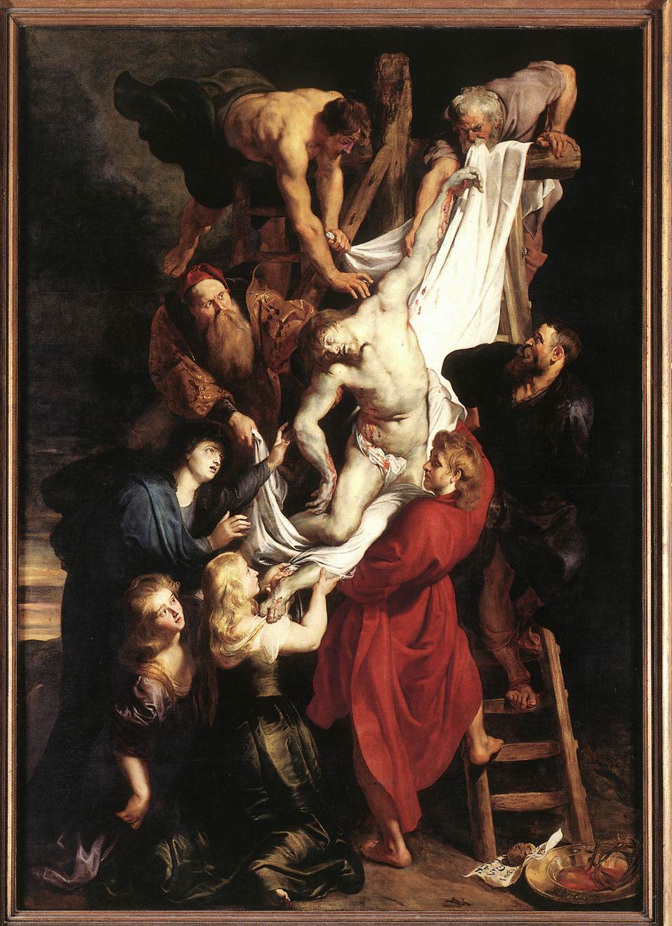 RUBENS Pieter Pauwel Descent from the Cross (centre panel)