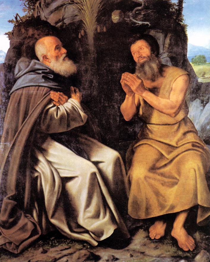 SAVOLDO Giovanni Girolamo St Anthony Abbot and St Paul