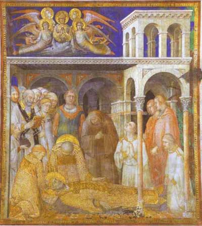 Simone Martini The Death of St Martin