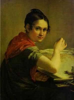 Vasily Tropinin Gold Embroideress