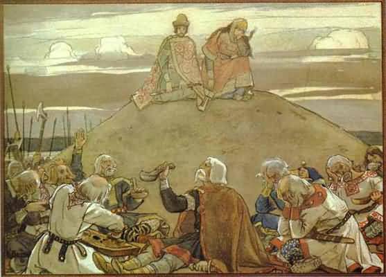 Victor Vasnetsov Funeral Feast for Oleg