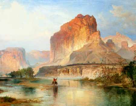 Cliffs of Green River (detail)