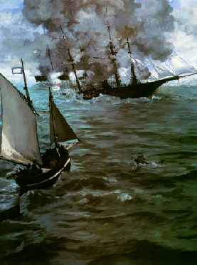 Battle of the Kearsarge and the Alabama (portrait detail)