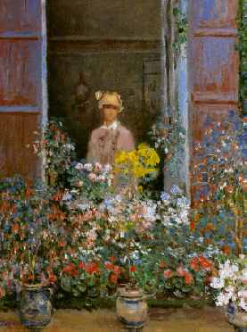 Camille Monet at the Window 1873