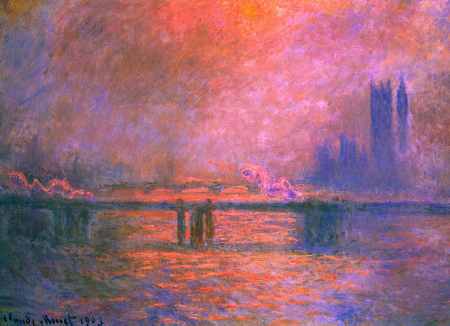 Charing Cross Bridge, la Tamise 1903