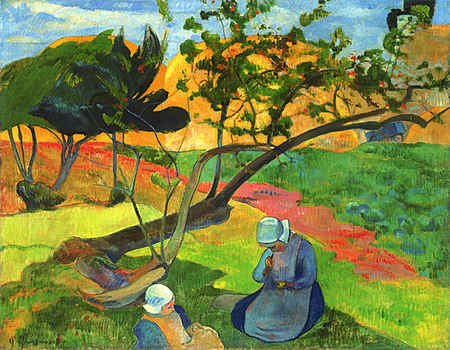 Landscape with Two Breton Women