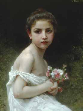 Little Girl with a Bouquet