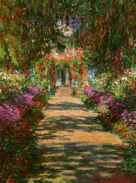 Main Path through the Garden at Giverny (portrait detail)
