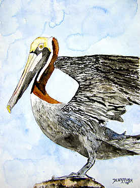 Pelican 4 Bird Painting