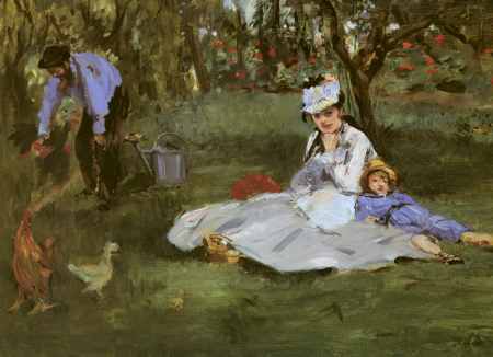The Monet Family in their Garden at Argenteuil
