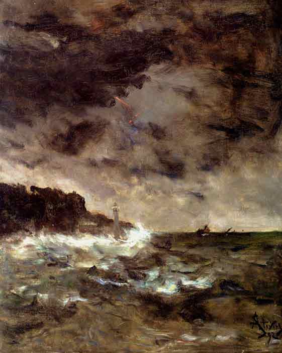A Stormy Night, 1892