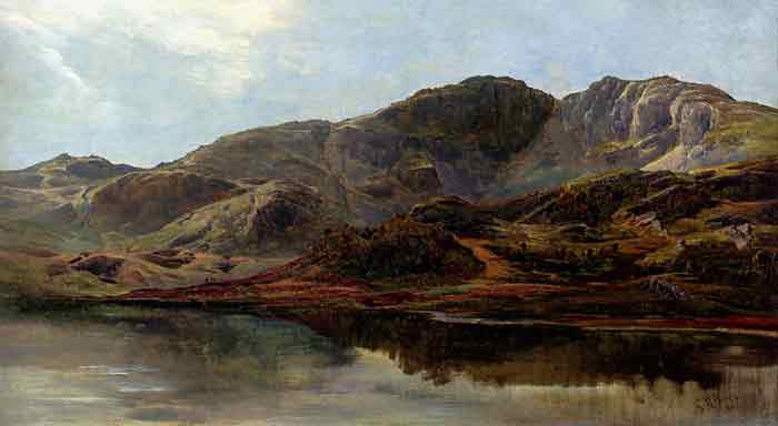 Landscape With A Lake, And Mountains Beyond, 1860