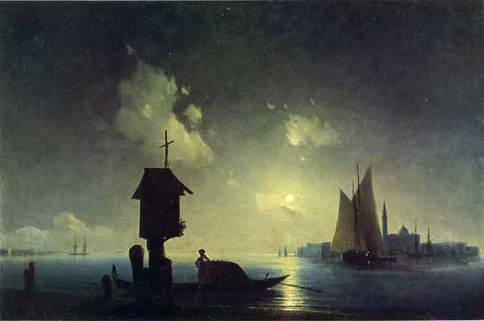 Sea View with a Chapel, 1845