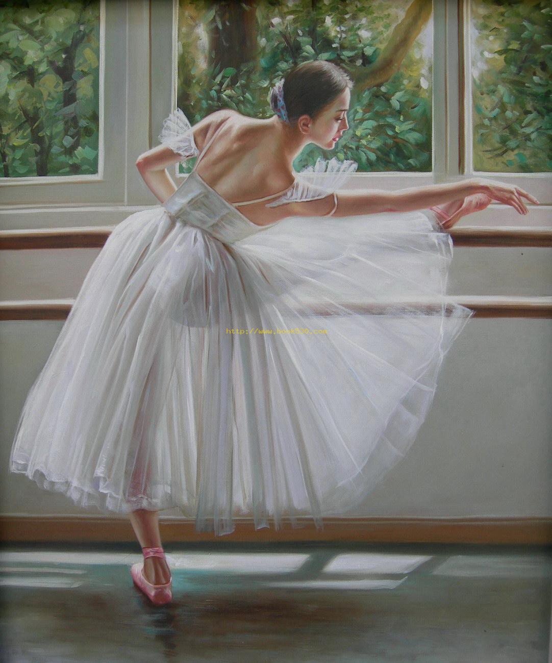 Ballet beautiful girls oil painting