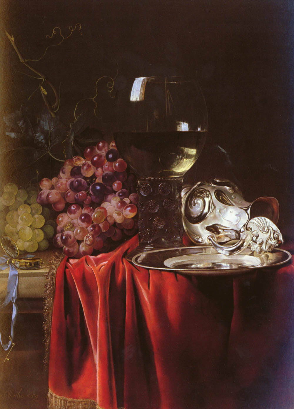 A Still Life of Grapes