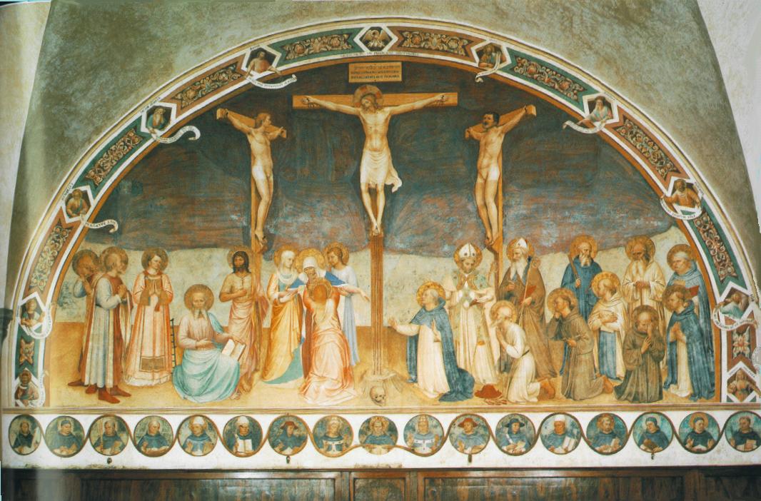 Crucifixion and Saints