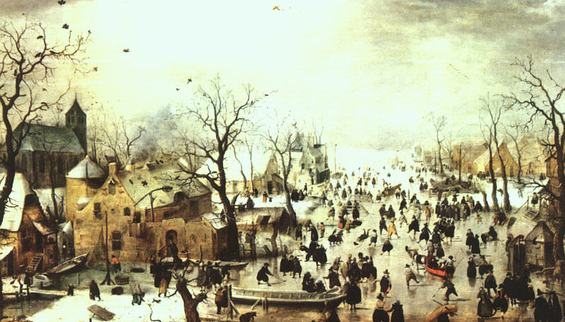 A Scene on the Ice near a Town 1